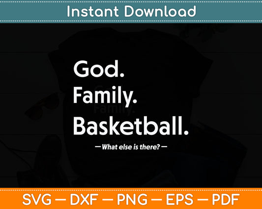 Christian God Family Basketball Jesus Christ Christianity Svg Digital Cutting File
