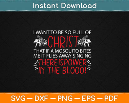 Christian Mosquito Joke - Funny Religious Christ Follower Svg Digital Cutting File