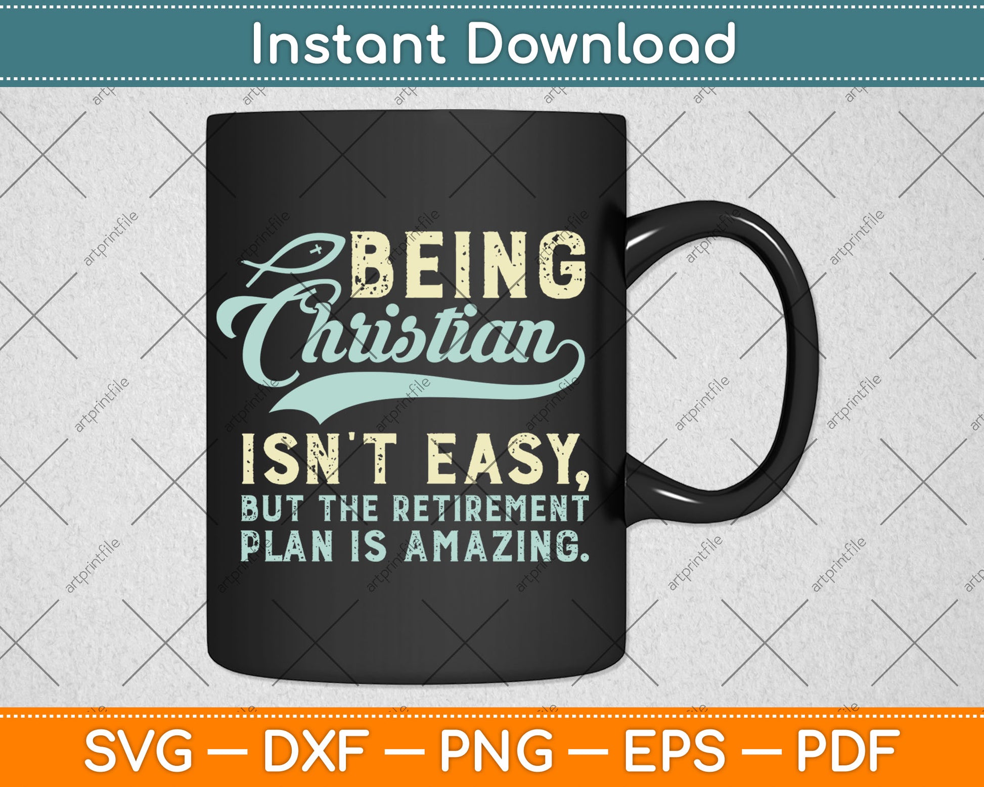 Christian Retirement Plan God Jesus Faith Religious Svg Digital Cutting File