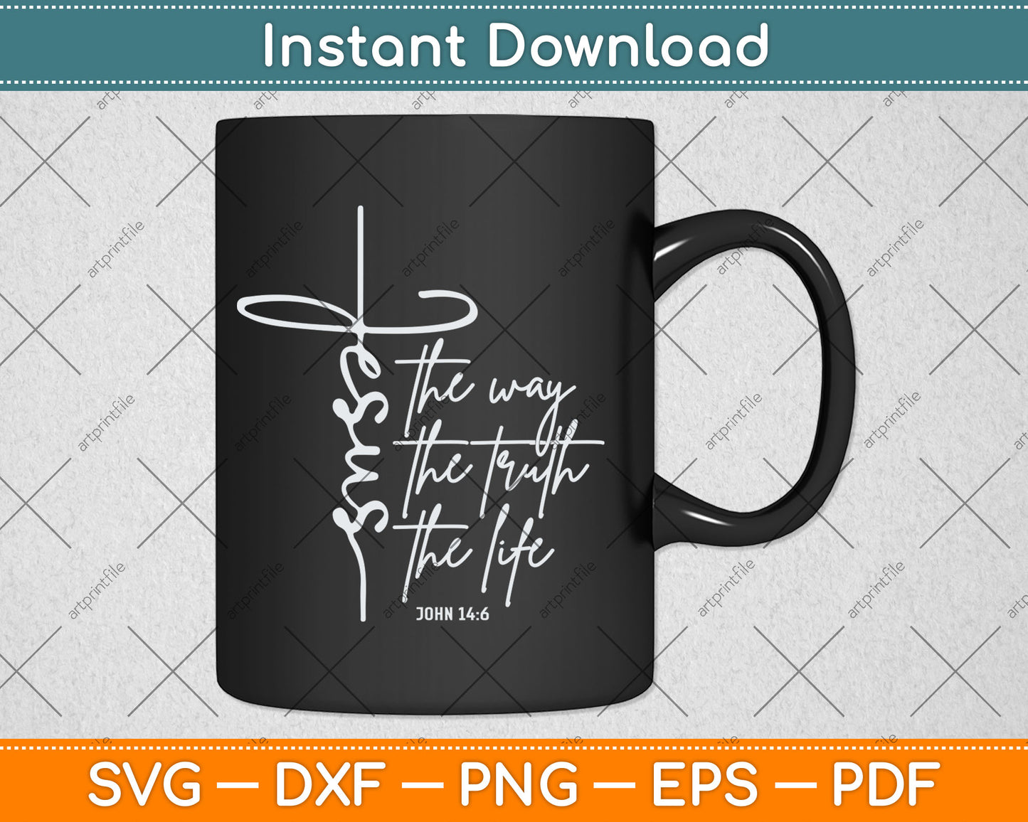 Christian Worship Women Men Kids Jesus The Way Truth Life Svg Digital Cutting File