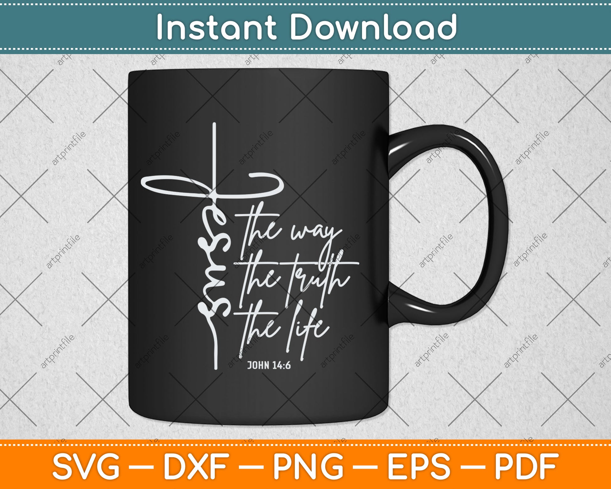 Christian Worship Women Men Kids Jesus The Way Truth Life Svg Digital Cutting File
