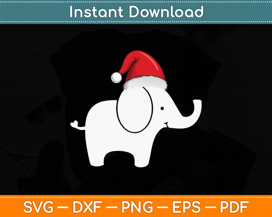 Christmas 2025 Elephant Funny Svg Digital Cutting File