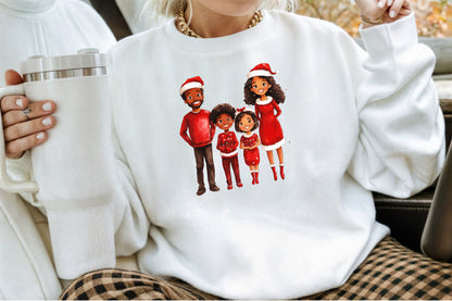 Christmas African American PNG Bundle Black Kids Holiday Clipart