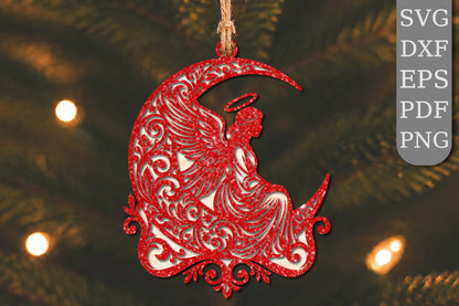 Christmas Angel Ornament SVG
