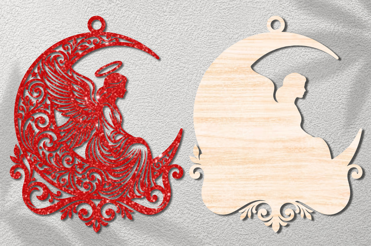 Christmas Angel Ornament SVG