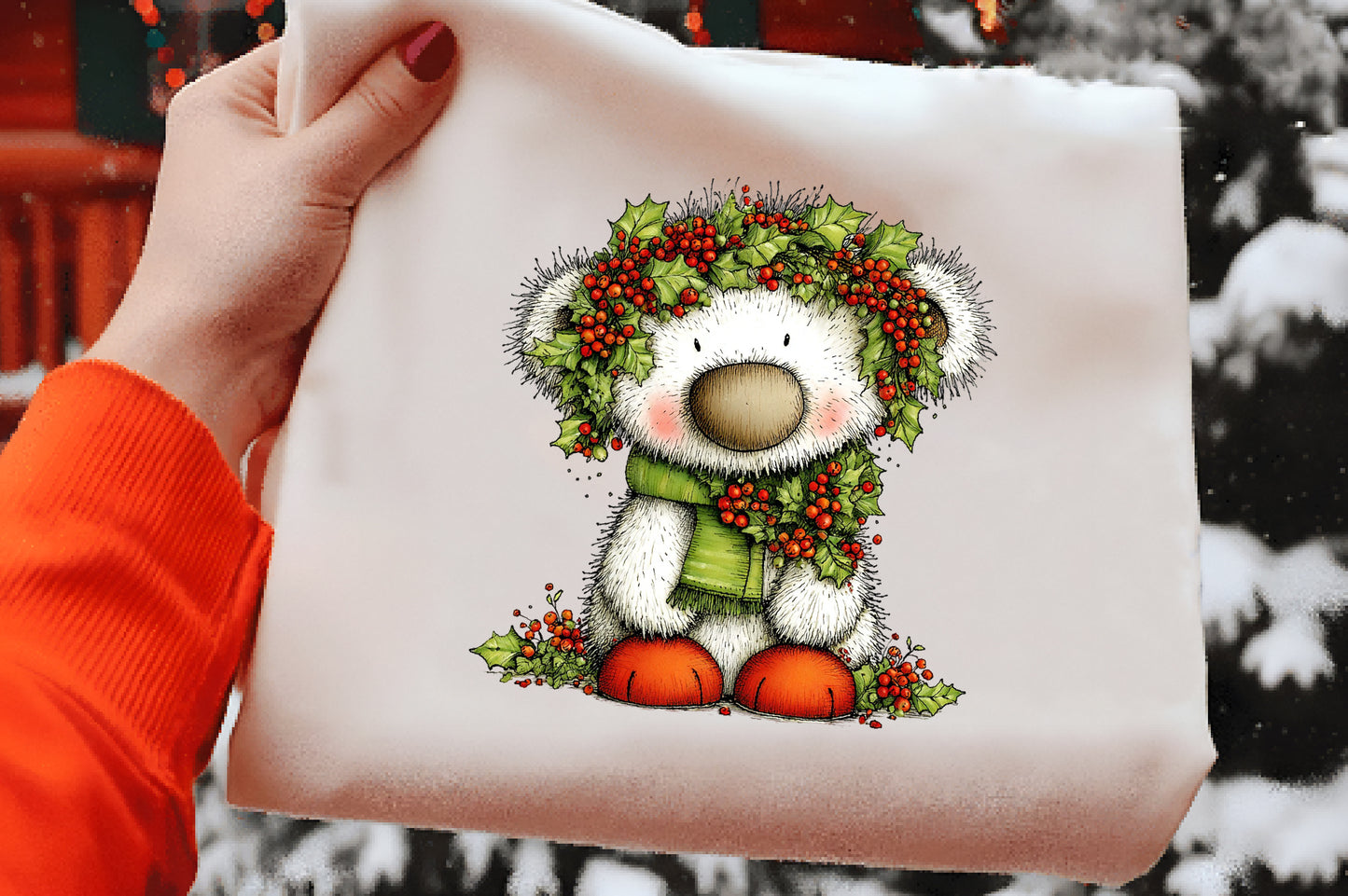 Christmas Animals Clipart PNG Bundle | Cute Watercolor Holiday Animals | Festive Christmas Animal Clipart