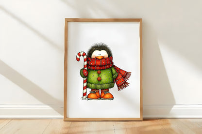 Christmas Animals Clipart PNG Bundle | Cute Watercolor Holiday Animals | Festive Christmas Animal Clipart