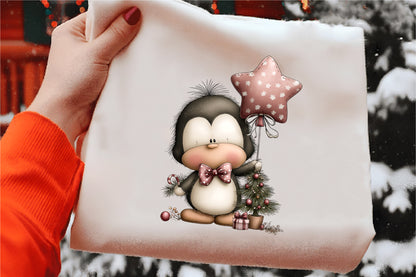Christmas Animals With Balloon Clipart PNG