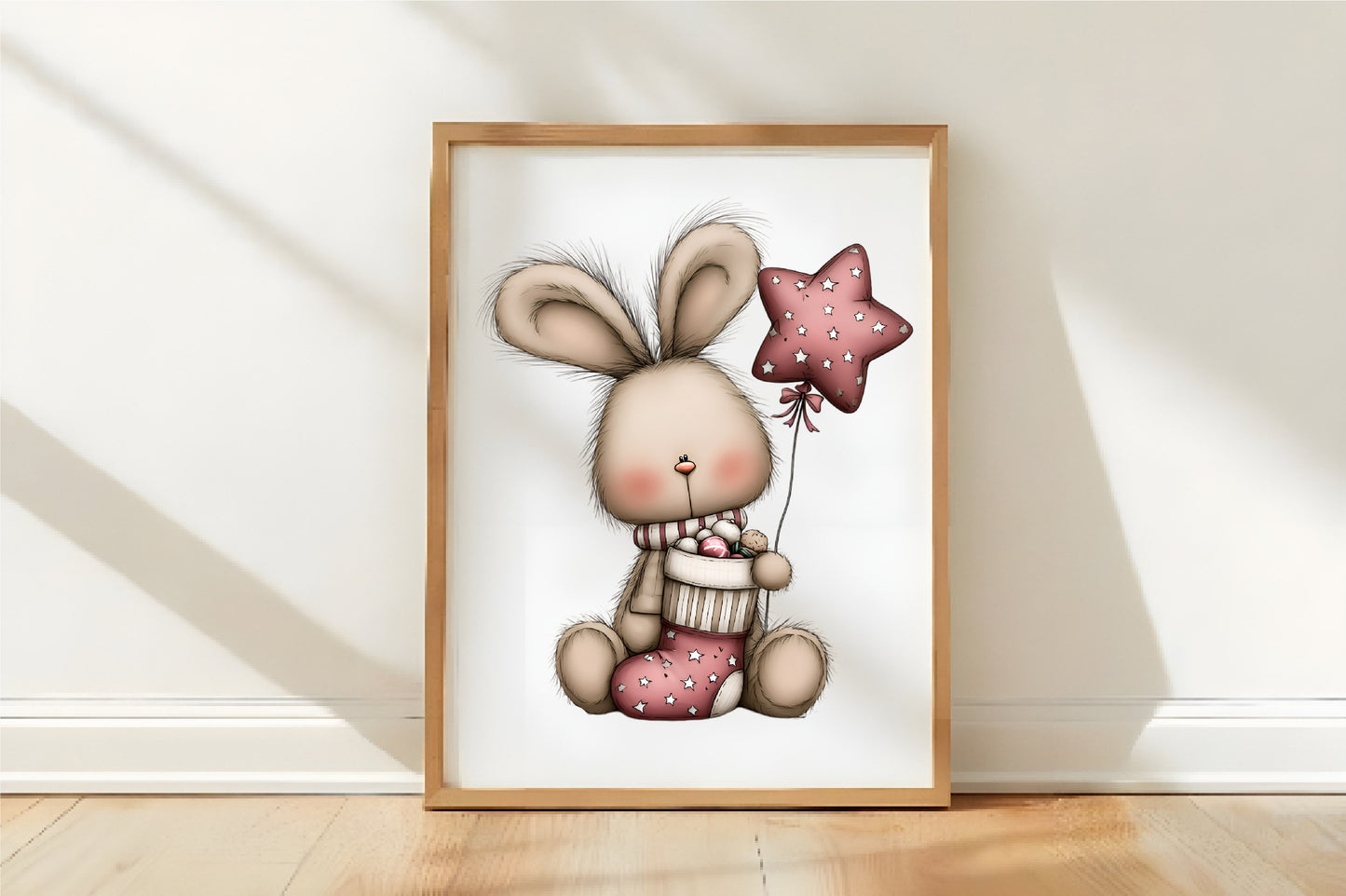 Christmas Animals With Balloon Clipart PNG