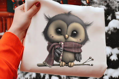Cute Christmas Baby Animals Clipart PNG