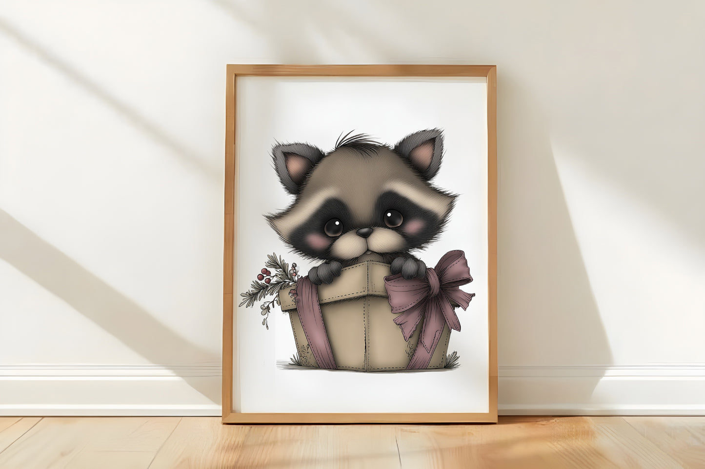 Cute Christmas Baby Animals Clipart PNG