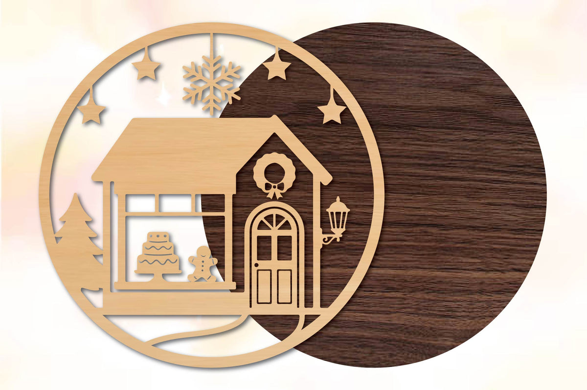 Christmas Bakery House SVG