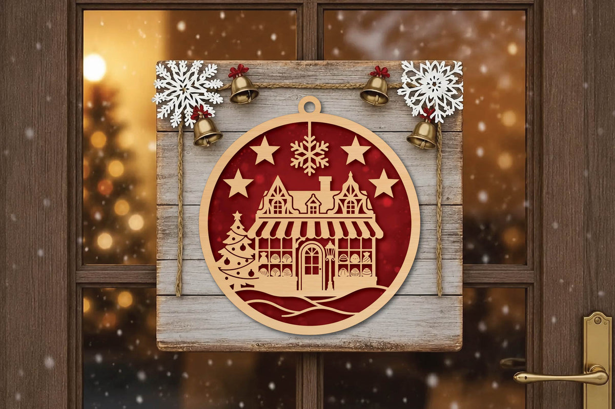 Christmas Bakery Ornament Laser Cut SVG