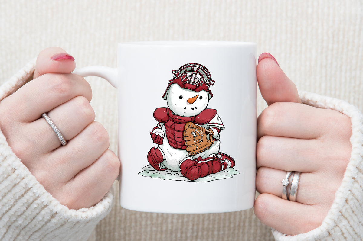 Christmas Baseball Snowman Clipart PNG Bundle
