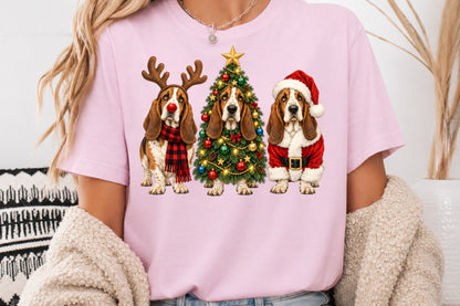 Christmas Basset Hound PNG Clipart Bundle