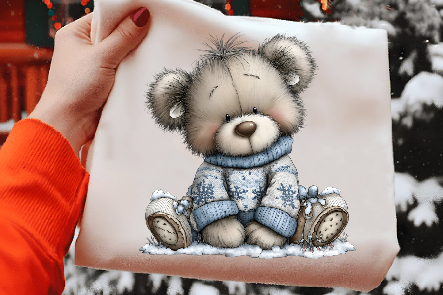 Christmas Bears Clipart Bundle PNG