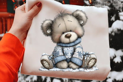 Christmas Bears Clipart Bundle PNG