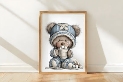 Christmas Bears Clipart Bundle PNG
