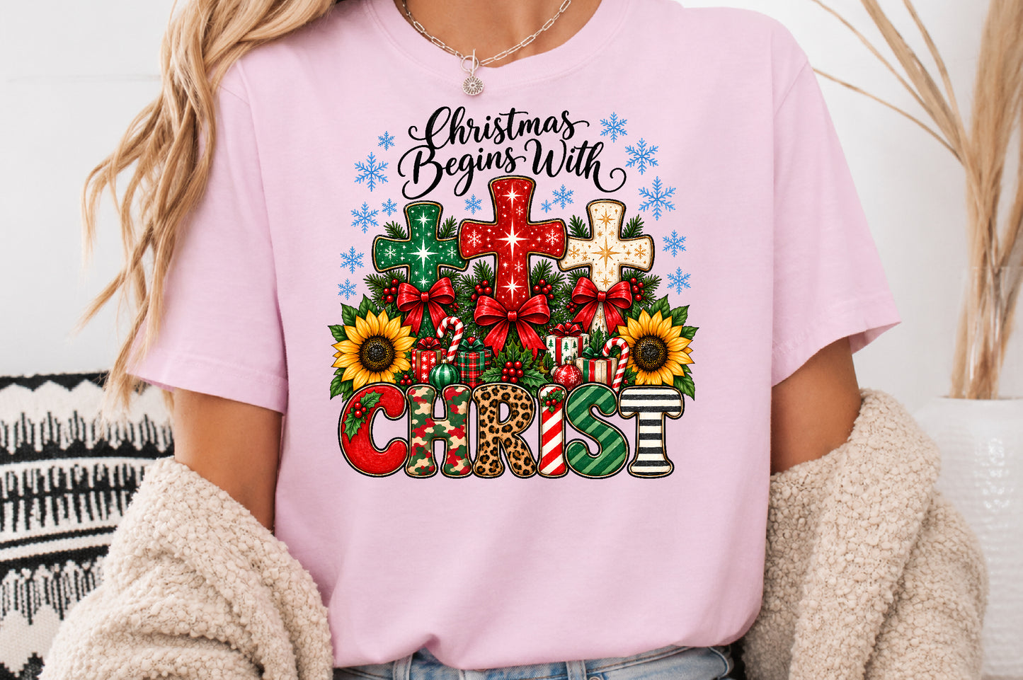 Christmas Begins With Christ PNG
