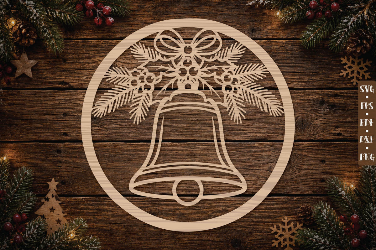 Christmas Bell Ornament SVG