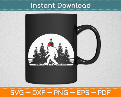 Christmas Bigfoot Funny Svg Digital Cutting File