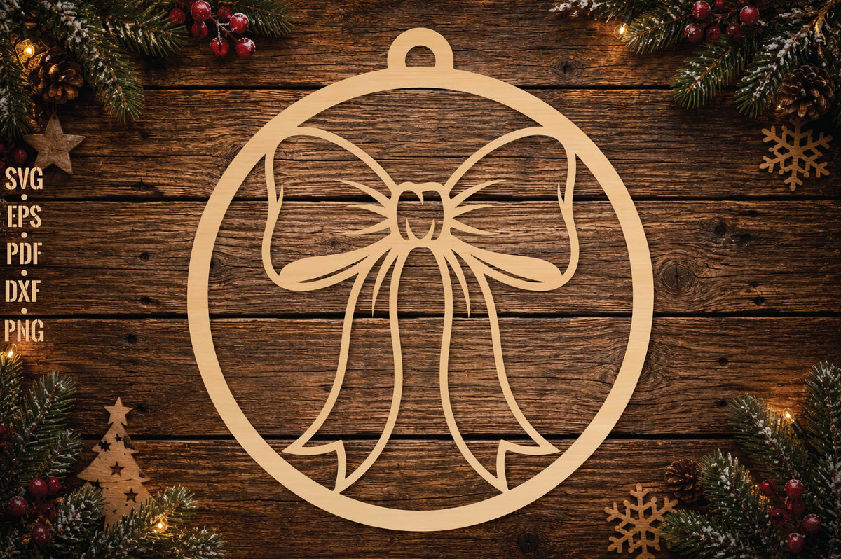 christmas, bells, bell, ornament, bow, holiday, festive, winter, decor, wooden, laser, svg, cricut, glowforge, craft