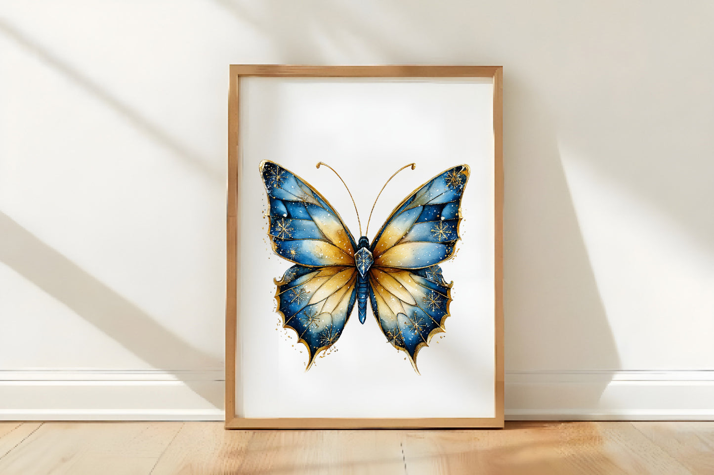 Christmas Butterfly Clipart PNG Bundle | Cute Watercolor Holiday Butterfly Clipart | Festive Winter Butterfly PNG