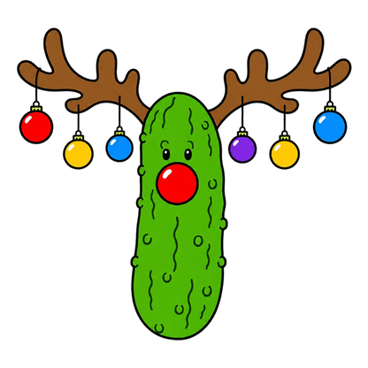 Christmas Cactus Reindeer PNG