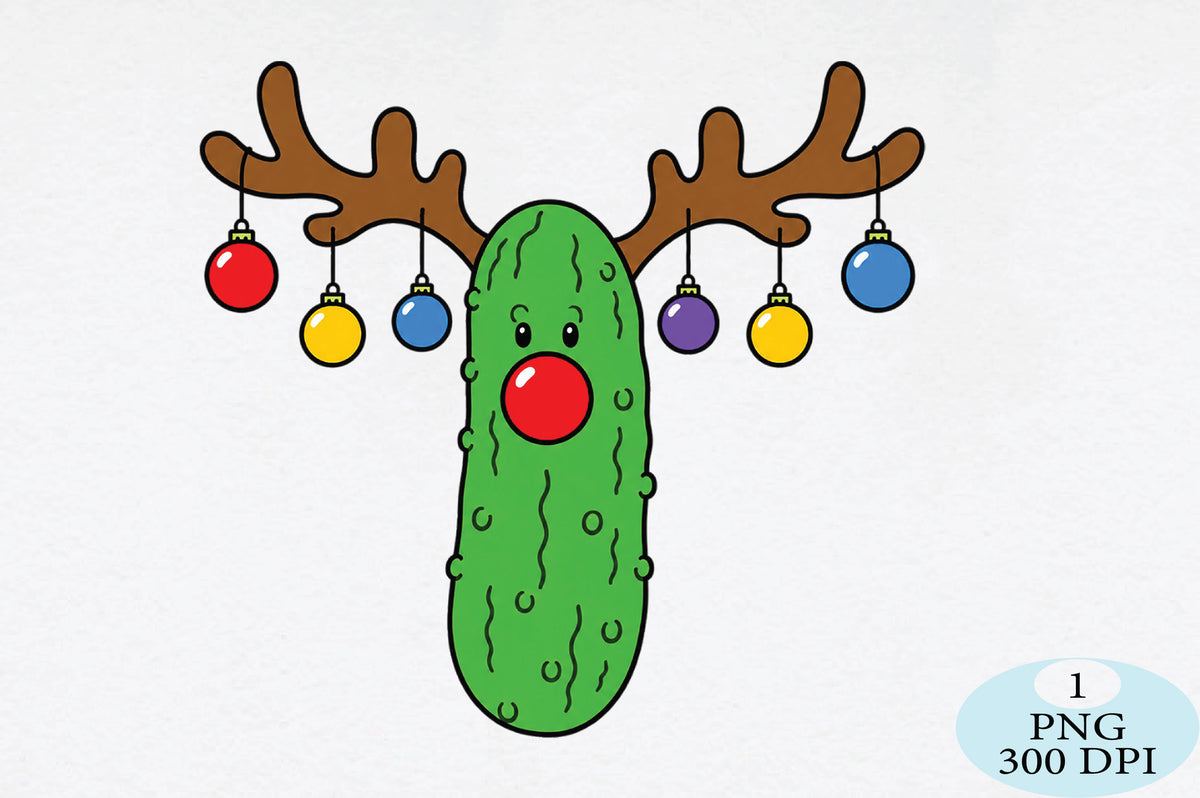 Christmas Cactus Reindeer PNG