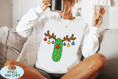 Christmas Cactus Reindeer PNG