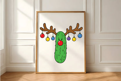 Christmas Cactus Reindeer PNG