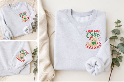 Candy Cane Cutie Christmas Cat Embroidery