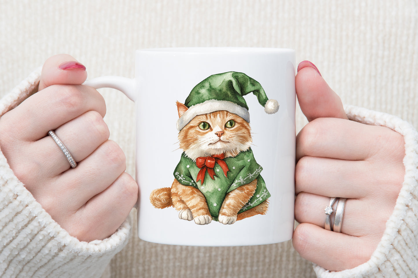 Christmas Cats PNG Bundle Holiday Cat Clipart Sublimation