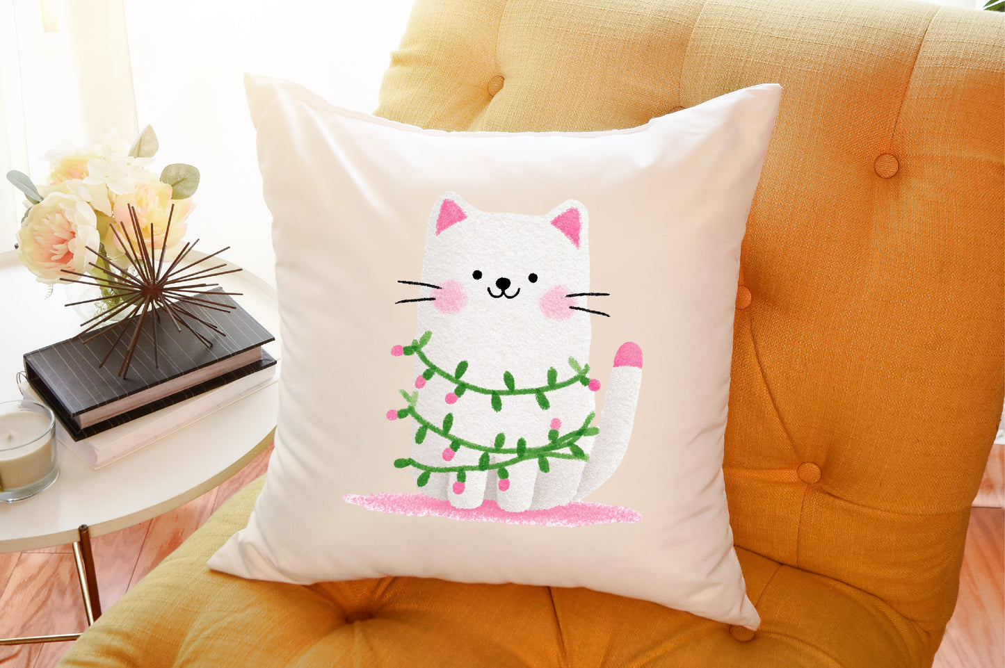 Christmas Cats Clipart PNG Bundle