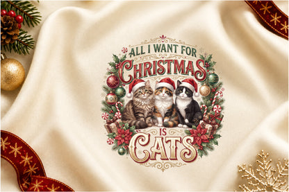 Christmas Cats Sublimation PNG