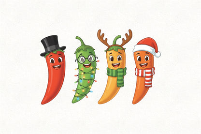 Christmas Chili Pepper PNG