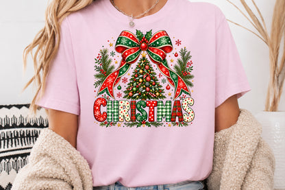 Christmas Tree Bow Christmas PNG Sublimation
