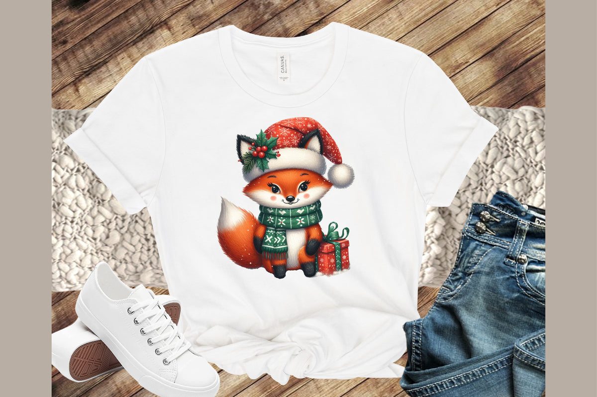 Funny Christmas Fox PNG