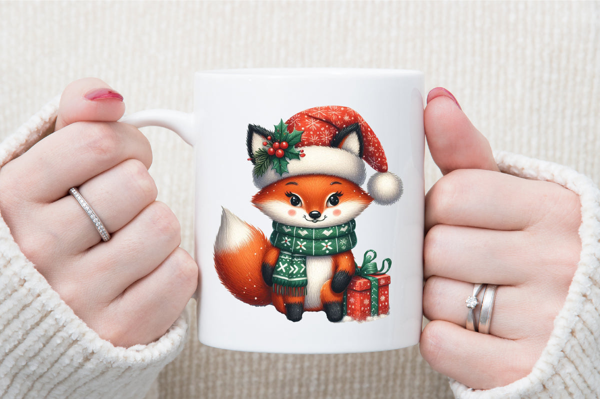 Funny Christmas Fox PNG