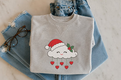 Christmas Cloud Embroidery Design