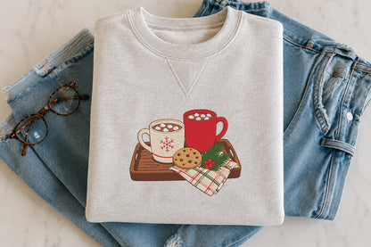 Christmas Cocoa Tray Embroidery Design