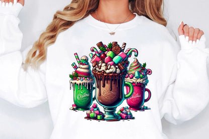 Christmas Coffee Mug PNG Festive Hot Cocoa Sublimation