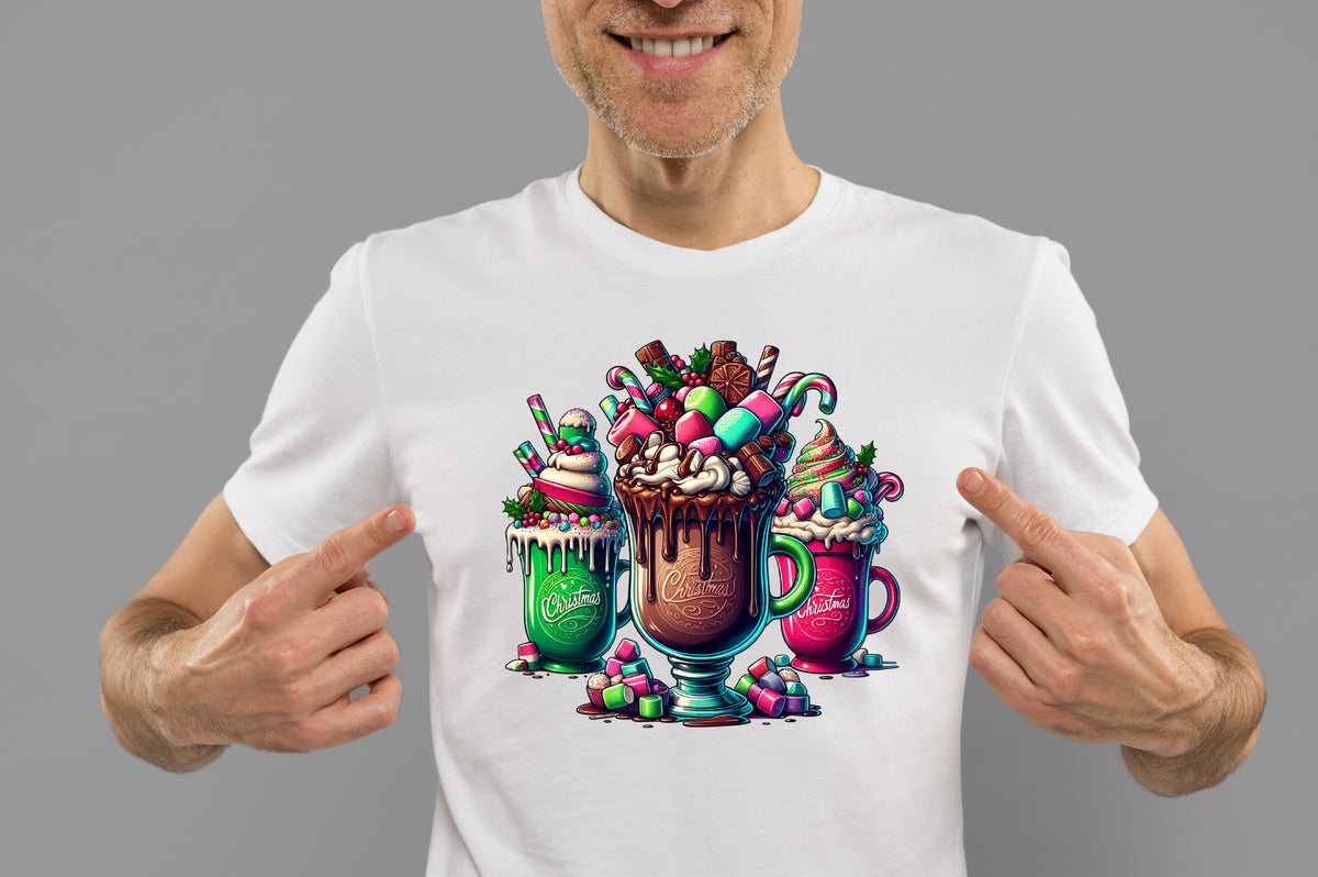 Christmas Coffee Mug PNG Festive Hot Cocoa Sublimation