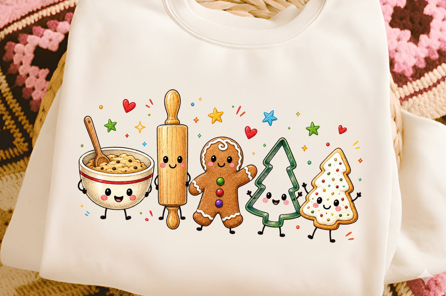 Christmas Cookie Baking PNG Cute Gingerbread Kitchen Characters Clipart
