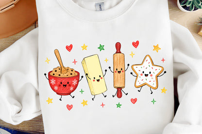 Christmas Cookie Baking Crew PNG, Cute Baking Christmas Sublimation Design