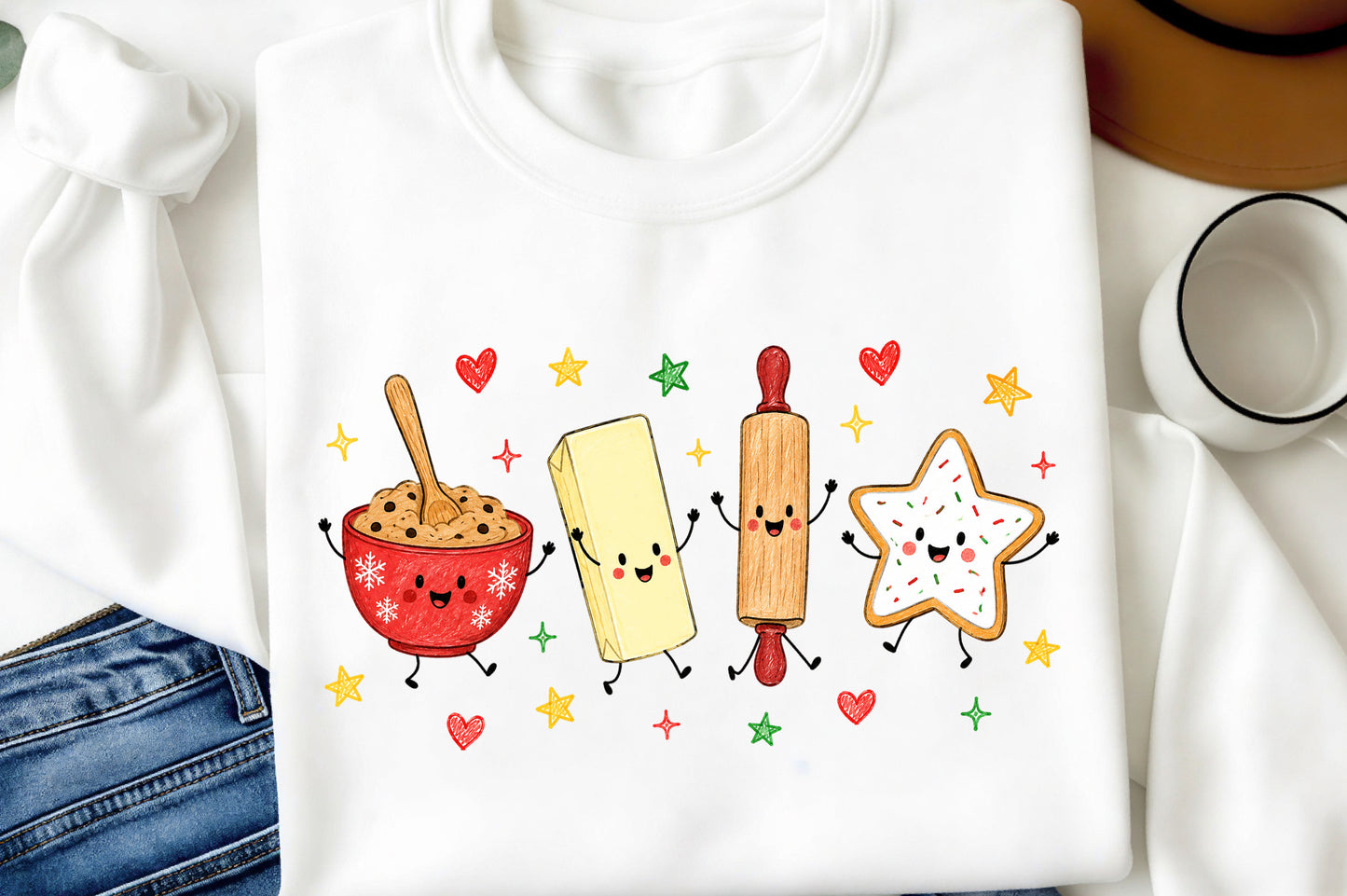 Christmas Cookie Baking Crew PNG, Cute Baking Christmas Sublimation Design