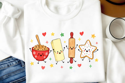 Christmas Cookie Baking Crew PNG, Cute Baking Christmas Sublimation Design