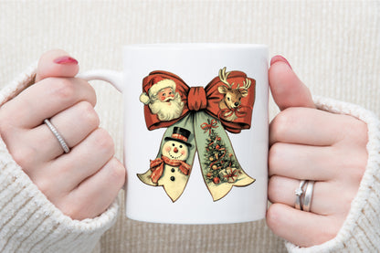 Vintage Christmas Bow PNG