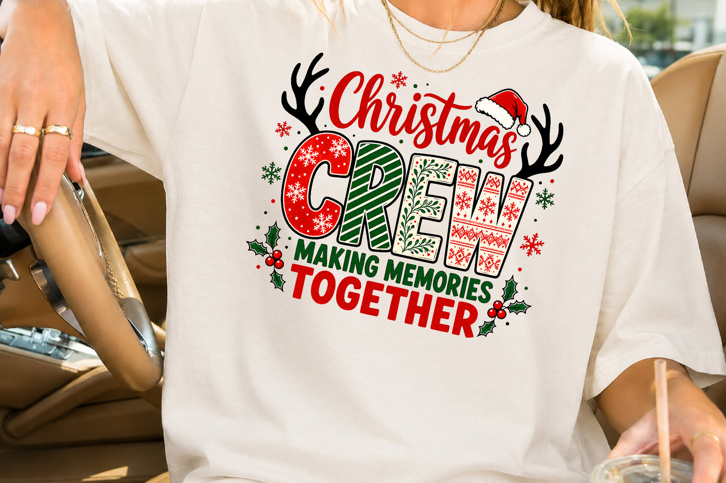 Christmas Crew Making Memories Together PNG Sublimation Design
