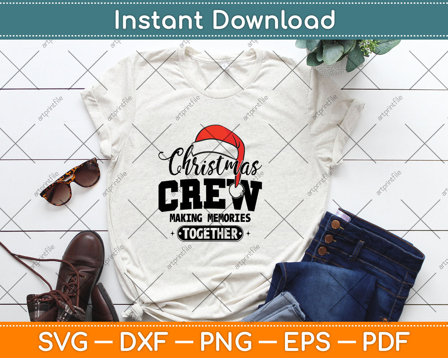 Christmas Crew Making Memories Together Svg Digital Cutting File